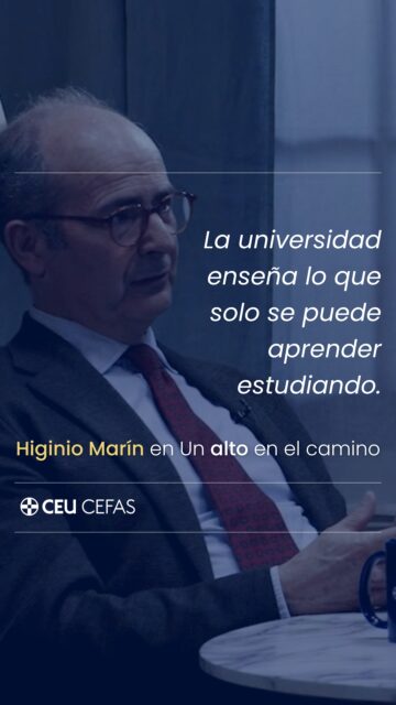 🗣️ "La universidad enseña lo que solo se puede aprender estudiando"
🎙️ No te pierda el primer ALTO EN EL CAMINO con @higinio.marinpedreno
🎥 Ya disponible completo en nuestros canales de YouTube y Spotify