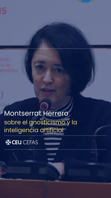 📢 La catedrática de Filosofía de la Universidad de Navarra, Montserrat Herrero, sobre el gnosticismo y la inteligencia artificial.

▶️ "El paralelo del gnosticismo en la actualidad es la omnipresencia del progreso técnico: el hombre desencarnado, la inteligencia artificial, la separación del alma y del cuerpo".

#IA #Racionalismo #Alma #Cuerpo #CEFAS