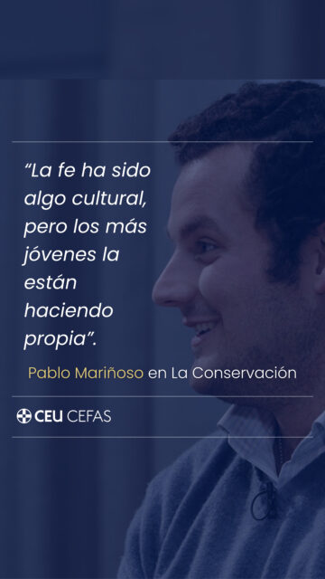 🗣️ "Hemos vivido una serie de décadas en las que la fe era algo cultural, pero las generaciones más jóvenes la están haciendo propia". 

🎙️ @pmarinoso conversa sobre los jóvenes y la fe en el segundo programa de LA CONSERVACIÓN junto con el padre Enrique González (@parroquiabuensuceso), @carlarestoy y @pazmarincanovas.

🎥 Ya disponible en nuestros canales de YouTube y Spotify ¡No te lo pierdas!