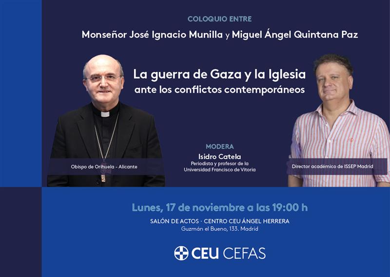 La guerra de Gaza y la Iglesia: un coloquio entre Monseñor José Ignacio Munilla y Miguel Ángel Quintana Paz