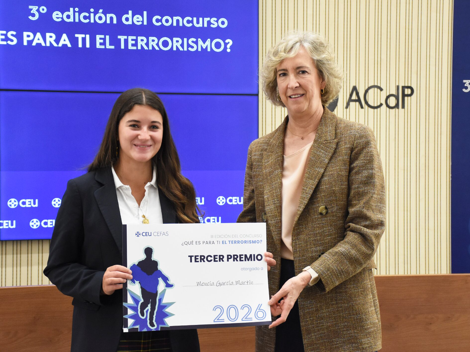 PREMIOS CEU POR LA VIDA ANA IRIBAR