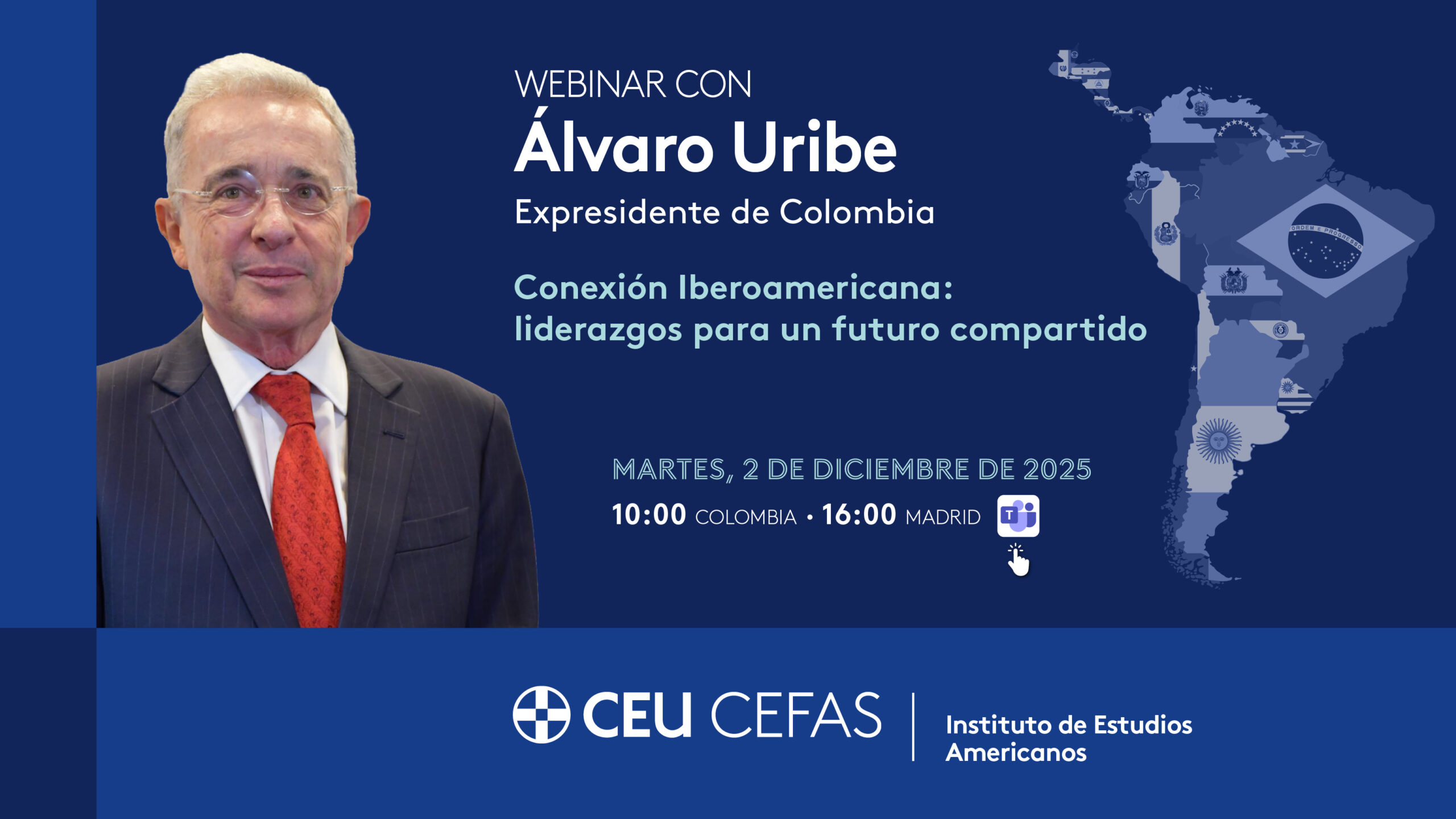 Webinar con Álvaro Uribe, expresidente de Colombia